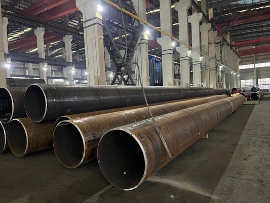 Tubo d'acciaio a 28 pollici del grande diametro del tubo d'acciaio di ASTM A252 LSAW per accatastamento