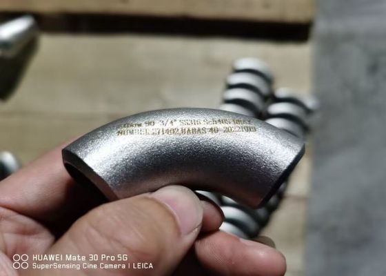 ASME B 16.9 Fittings di tubi in acciaio 1/2 pollice 48 pollici con alta pressione