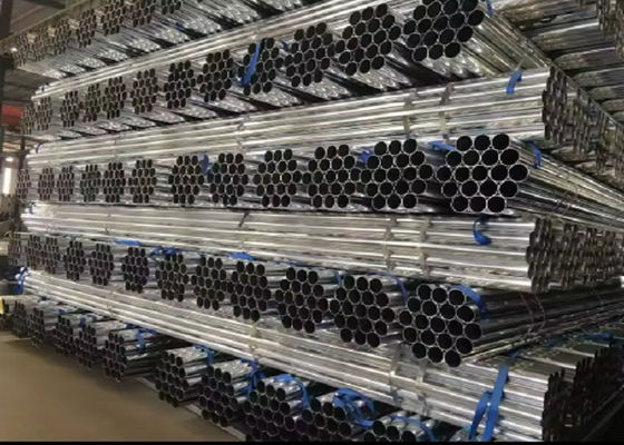 Tubo di acciaio saldato a frequenza certificata ISO 9001 con rivestimento galvanizzato