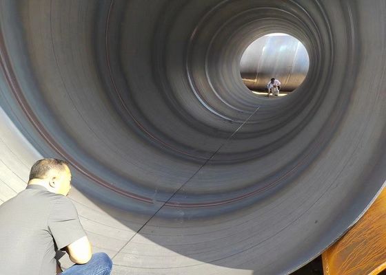 Tubo di acciaio di saldatura ad arco spirale sommerso per impalcature ASTM A252/A53 Standard Wide Diameter Range