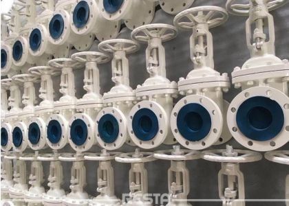 PT classe 900 Valvola farfalla in acciaio con doppio cuneo compatibile con lo standard DIN