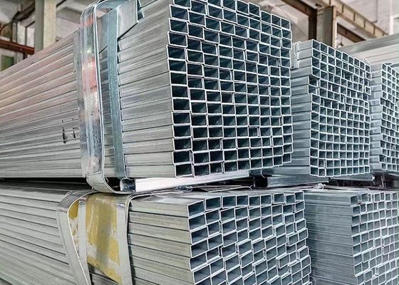 Sezioni di acciaio galvanizzato con rivestimento certificato Tubi cavi di precisione in varie dimensioni