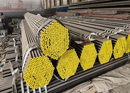 Tubo senza cuciture standard ASTM A53 personalizzato con servizio di verniciatura nera