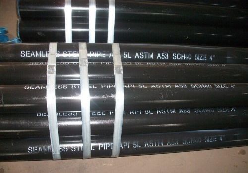 Tubo di acciaio ASTM A53 di grado B ERW con verniciatura nera