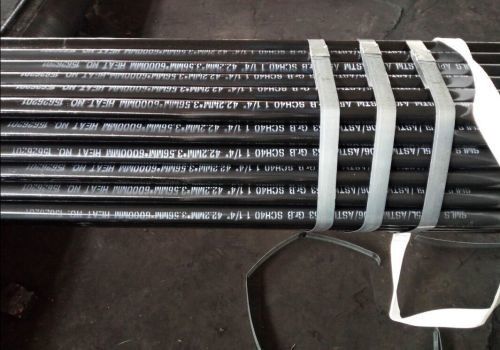 Tubo di acciaio ASTM A53 di grado B ERW con verniciatura nera