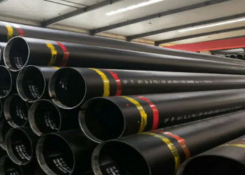 ASTM A53 Tubo di acciaio a guinzaglio con saldatura longitudinale verniciato in nero da 21,3 mm a 660 mm OD