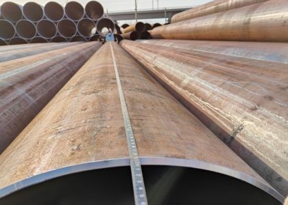 Pipe LSAW di acciaio di grado API 5L GRB 355.6 - 2320mm OD 200-220g/m2 Rivestimento di zinco
