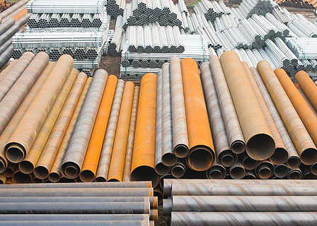 Tubi di acciaio al carbonio non secondario saldati SSAW per costruzioni pesanti