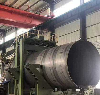 5mm-25.4mm Certificato di prova di mulino SSAW tubo di acciaio per macchine pesanti