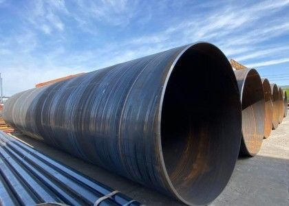 Tubi in acciaio SSAW rivestiti in 3PE Dimensioni 1010 mm OD 1626 mm Grande diametro
