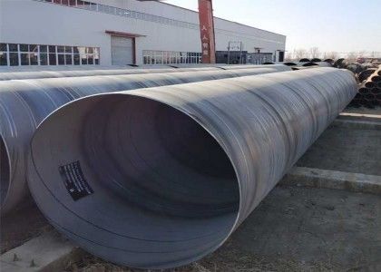 5 mm-25,4 mm Acciaio al carbonio SSAW Pipe Superficie Verniciatura nera oliata o rivestimento 3PE