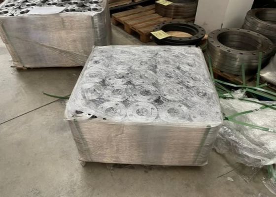 Flancia di piastra di acciaio standard GOST con superficie protetta da olio a prova di ruggine