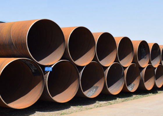 API 5L SSAW tubo di acciaio 6M 12M per la costruzione e la fornitura di gas di petrolio