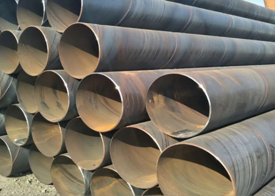 Tubo di acciaio SSAW per la costruzione di ponti 5 mm-25,4 mm Spessore della parete