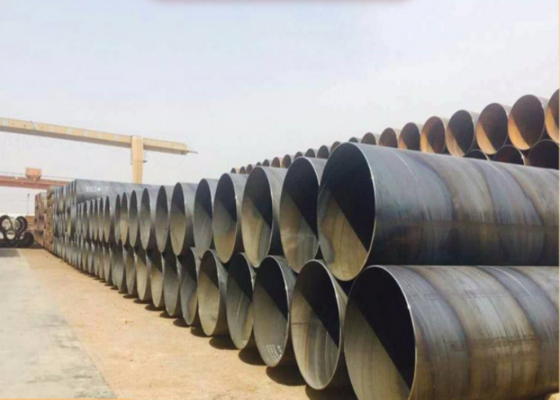 API 5L SSAW tubo di acciaio 6M 12M per la costruzione e la fornitura di gas di petrolio
