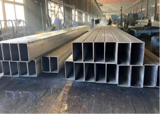 S235JR Sezioni vuote in acciaio 15-1000 mm OD Nera rettangolare